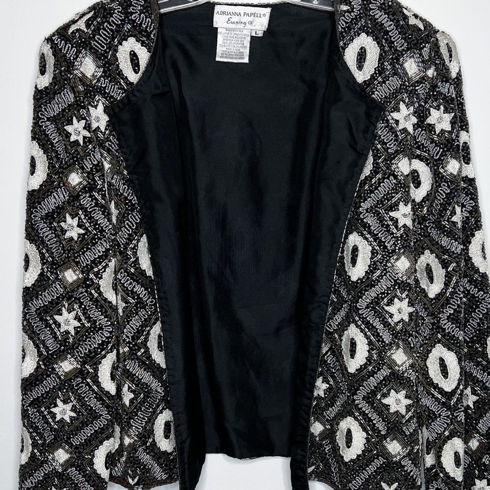 ADRIANNA PAPELL Evening Beaded Jacket - Picture 6 of 6